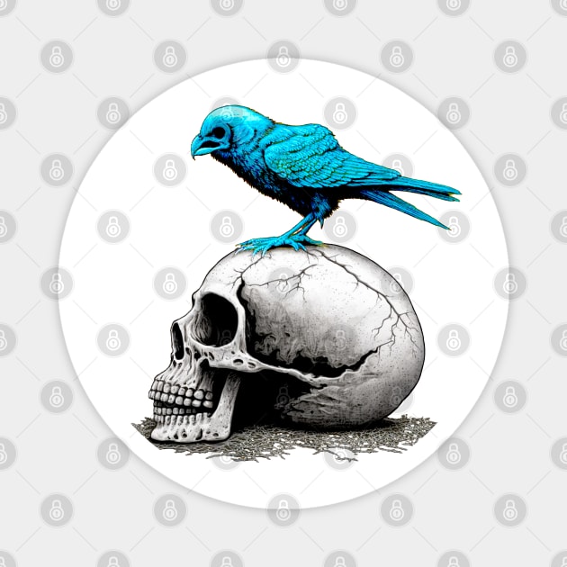 The Blue Bird Social Media is Dead to Me, No. 4 Magnet by Puff Sumo